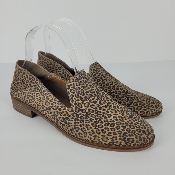 Lucky Brand Shoes - Lucky Brand Cahill Leopard Suede Slip On Loafers 8.5